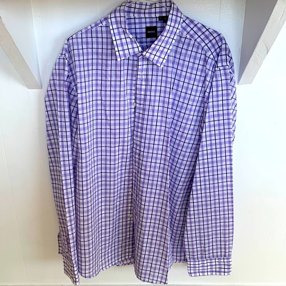 *EUC* Hugo Boss Long-Sleeve Button-Down Shirt XXL (XL Actual)